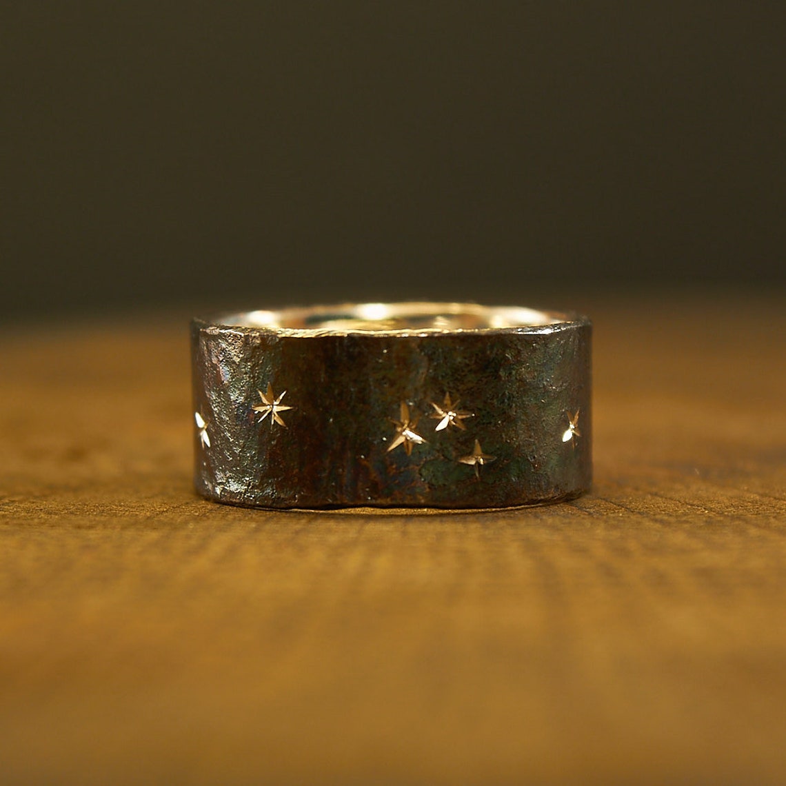 Sterling Silver Constellation Ring Stars Ring Night Sky Etsy