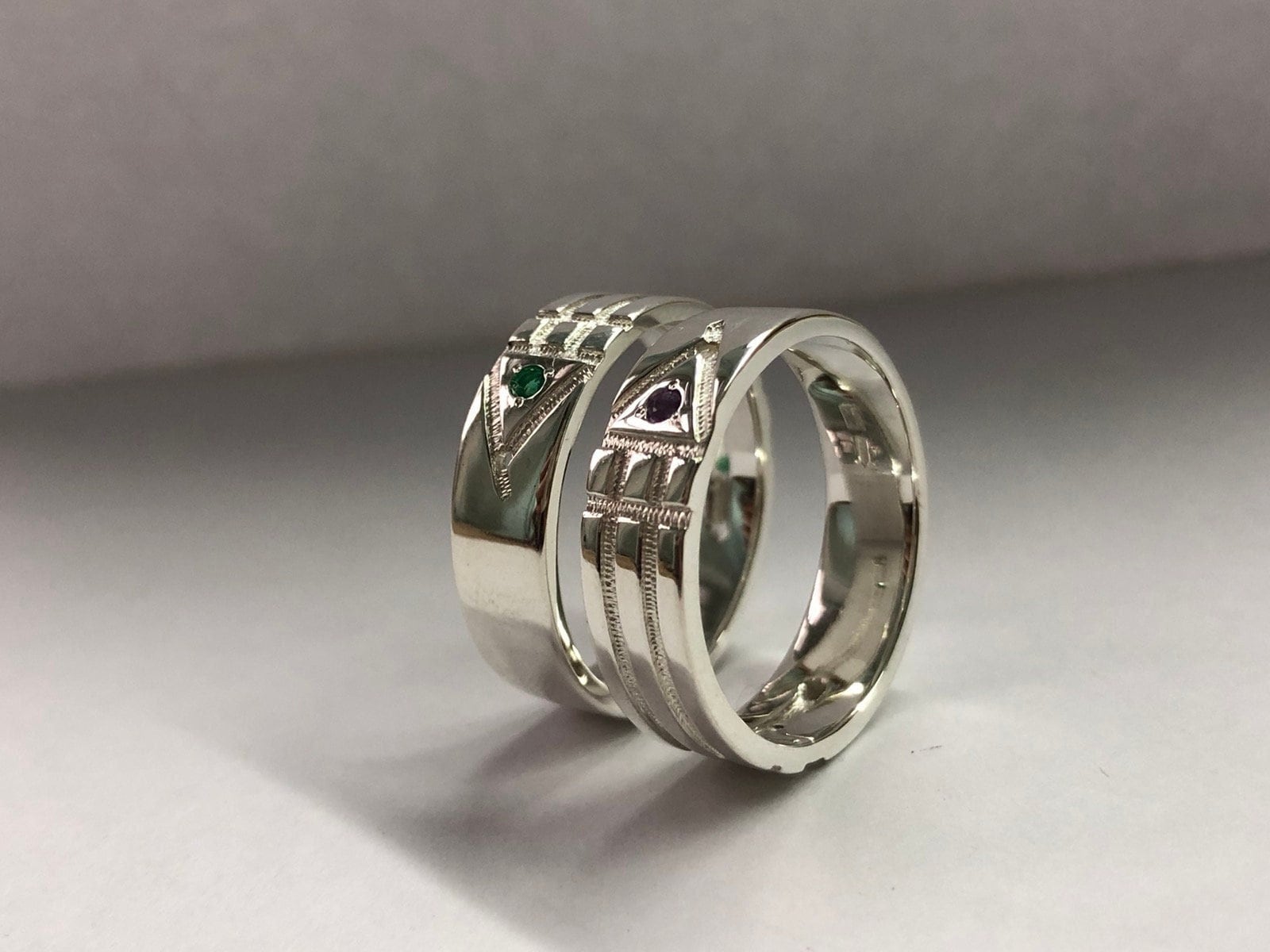 925 Silver Protection Ring Sacred Geometry Ring Cubic Zirconia Ring Atlantis Ring Atlantean Jewelry Bague Talisman Ring Energy Ring Etsy