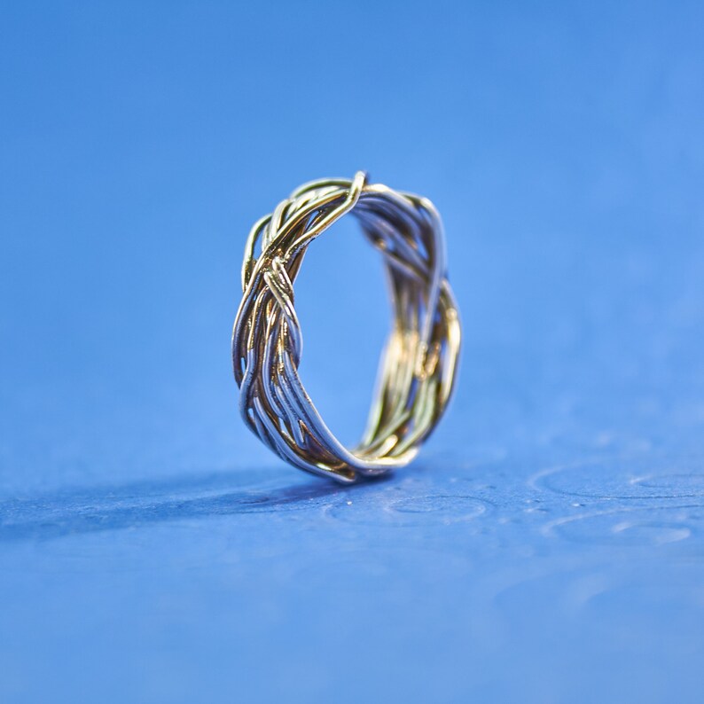 Sterling Silver Wire Ring Coil Ring Fused Ring Twisted Etsy