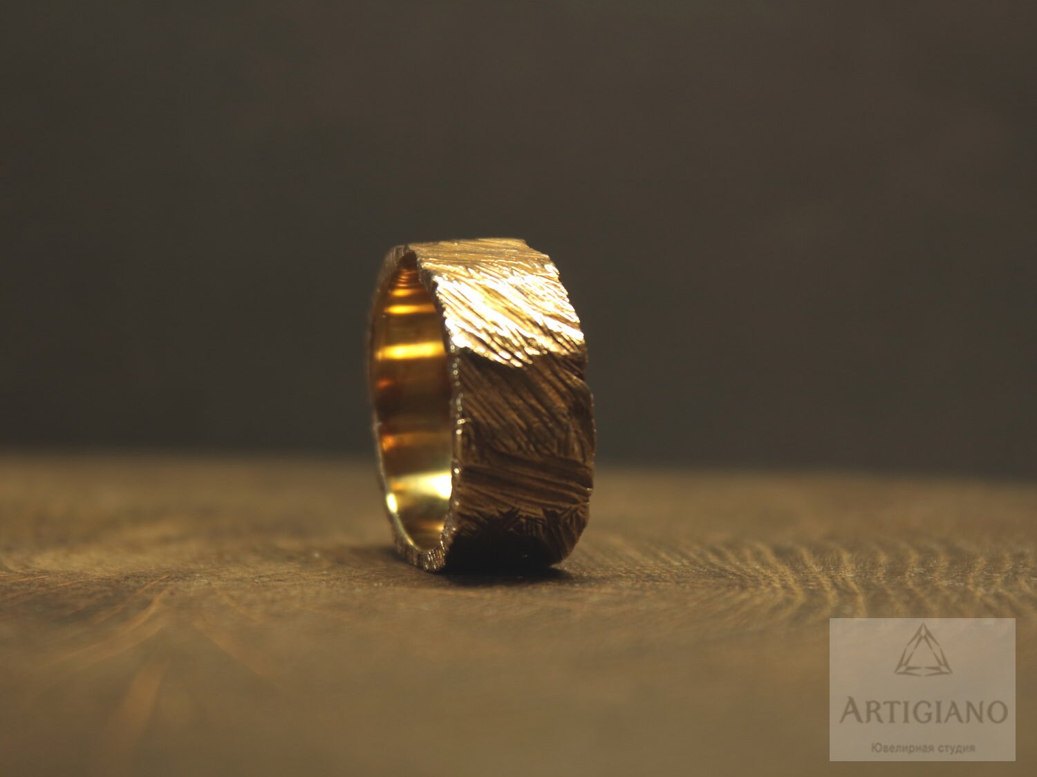 Brass Scratch Ring Scratch Jewelry Textured Ring Hammered Etsy