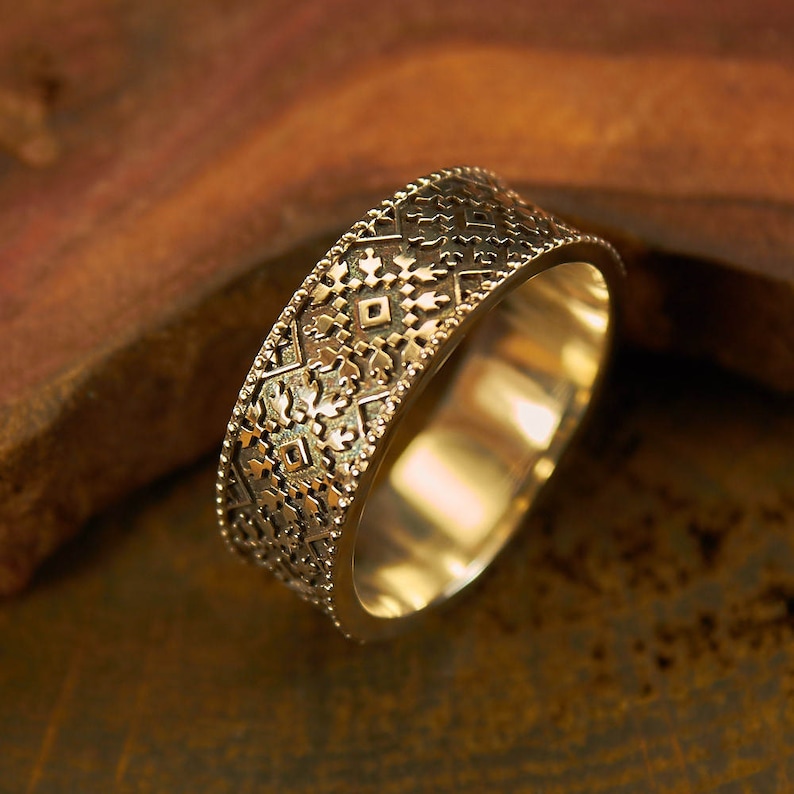 Sterling Silver Folk Ring Ethnic Ring Ethnic Jewelry | Etsy