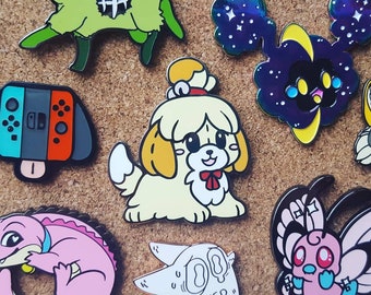 Isabelle Hard Enamel Pin, Animal Crossing Hard Enamel Pin, Shitzu Pin *FINAL STOCK*