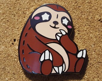 Sloth Hard Enamel Pin, Sloth Enamel Pin, Sloth Pin, Sloth Accessory, Kawaii Sloth *FINAL STOCK*