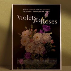 Fanart Design - "Violet for Roses" Inspired Song Poster