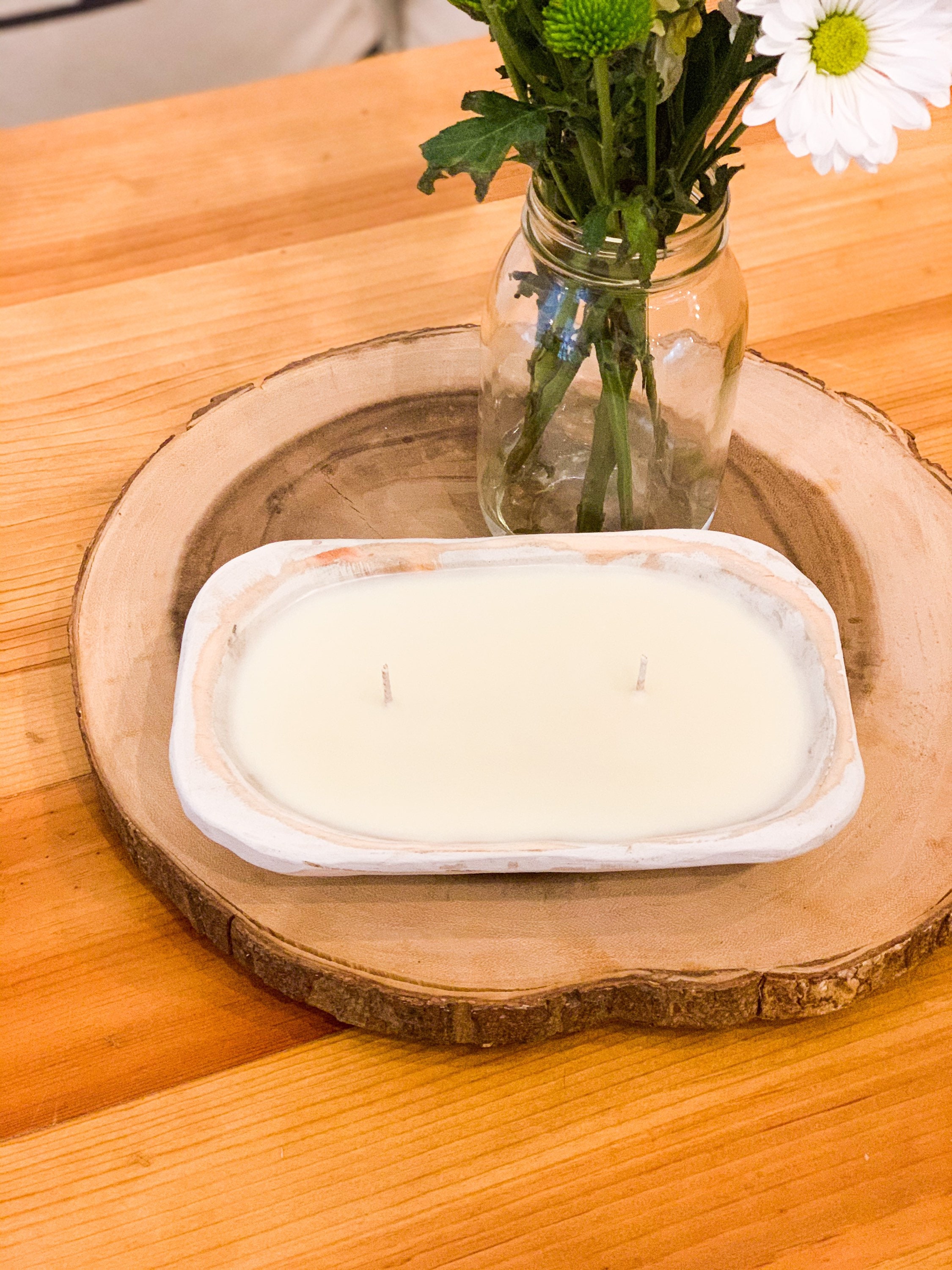 Dough Bowl Candle 14oz 16oz Farmhouse Candle Soy Wax Etsy