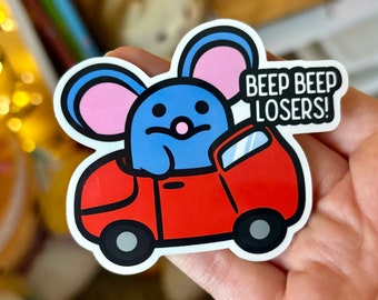 Beep Beep Loser Sticker