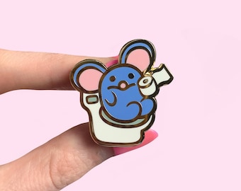 PREORDER Toilet Blue Mouse Pin