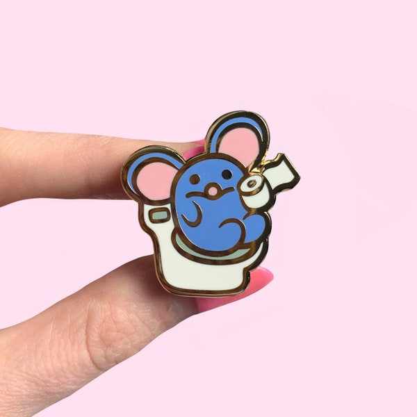 PREORDER Toilet Blue Mouse Pin