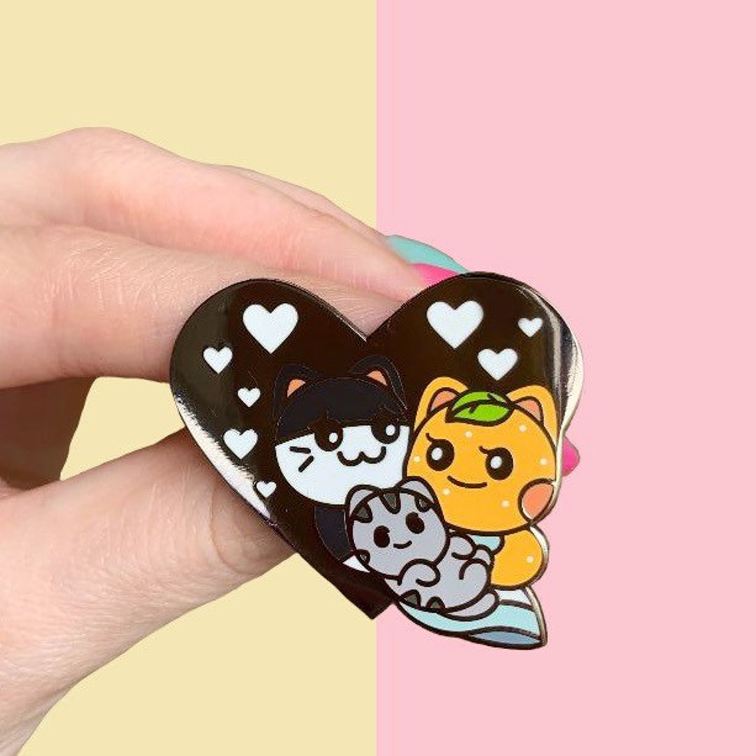 Cat Love Pin Etsy