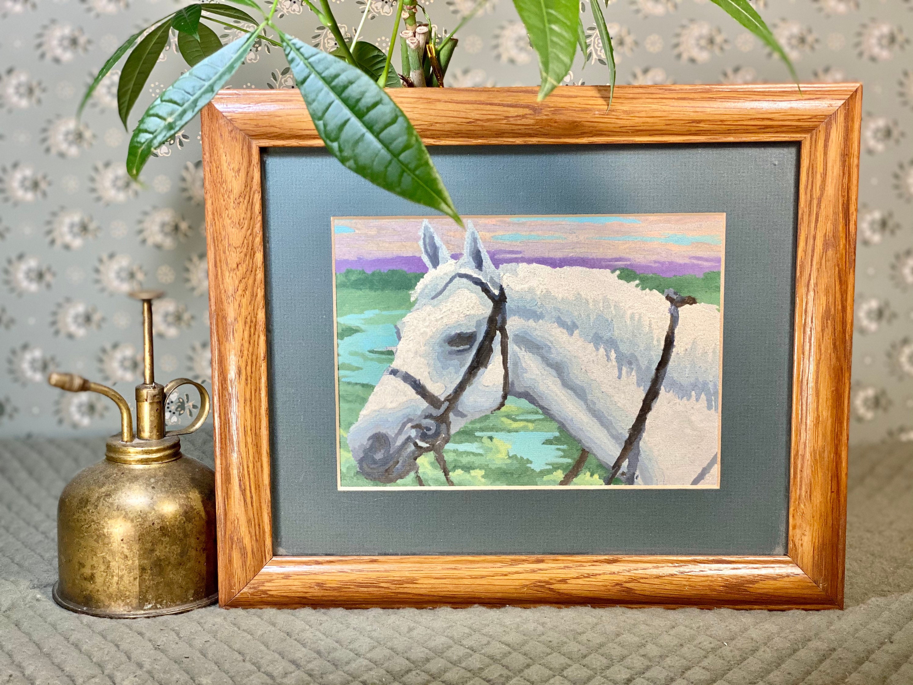 Paint by Number Horse & Frame Etsy