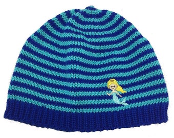 Baby hat, Children's cap, Children's cap, Knitted hat, Cap, Knitted baby hat, Mermaid