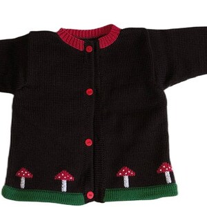 Baby jacket, children's jacket, jacket, cardigan, toadstool, various sizes image 2