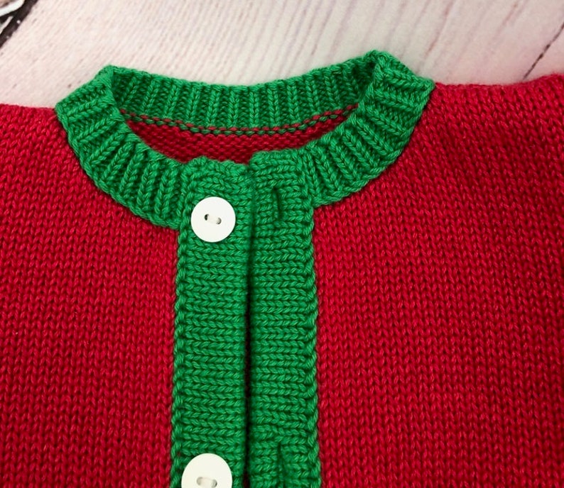 Strawberry jacket, children's jacket, baby jacket, girls' jacket, cardigan, knitted children's jacket, strawberry, strawberry blossom, red, green, various sizes image 6