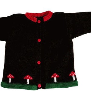 Baby jacket, children's jacket, jacket, cardigan, toadstool, various sizes image 1