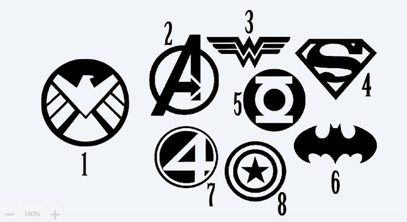 Abstract Marvel Decals