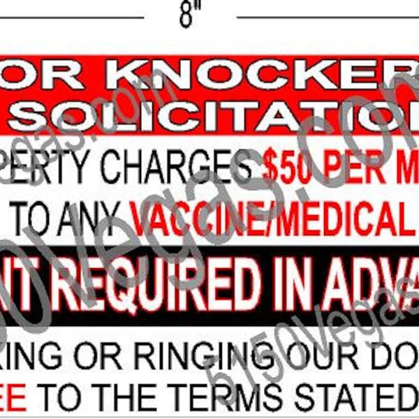 Door Knockers No Solicitation Etsy