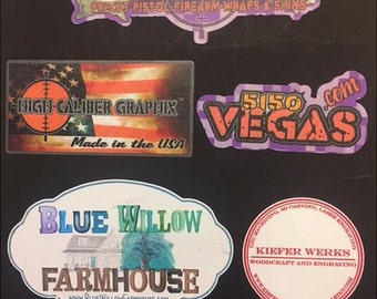 Full color packaging logo or Thank you stickers using your own artwork