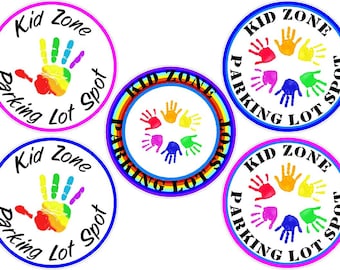 Kid Zone Parking Lot Spot Car Decal