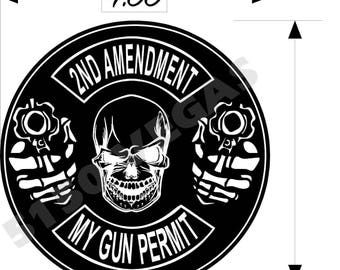 2nd Amendment My Gun Permit Decal