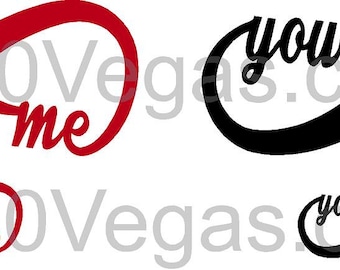 Infinity You and Me Cut Vinyl Decal