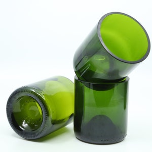10 oz Champagne bottle Glasses | 300 ml Repurposed Bottle Tumblers | Restaurant Water Glasses  Eco Drinking Cups