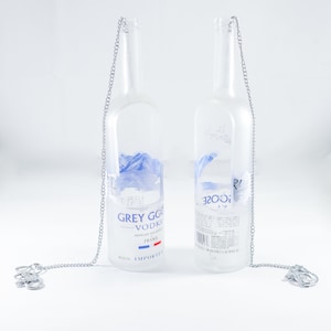 HANGING or DESK PLANTER Made from Grey Goose bottle