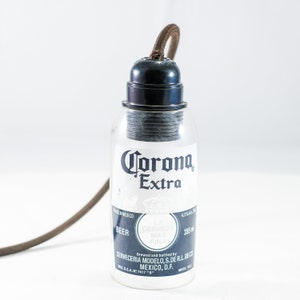 Lámpara colgante Corona colgante hecha a partir de la botella