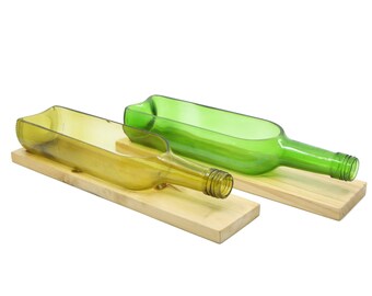 Wine bottle Succulent Planter | Plants in a bottle | Glass pot | Bottle Plant dish