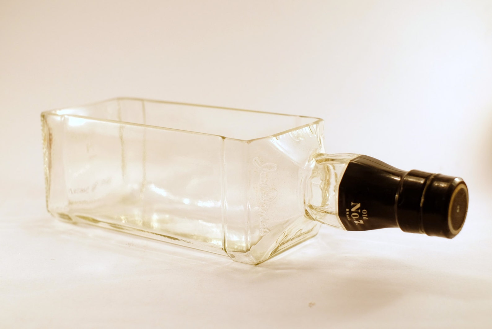 JACK DANIELS WHISKEY Bottle Terrarium / Recycled Bowl / Etsy
