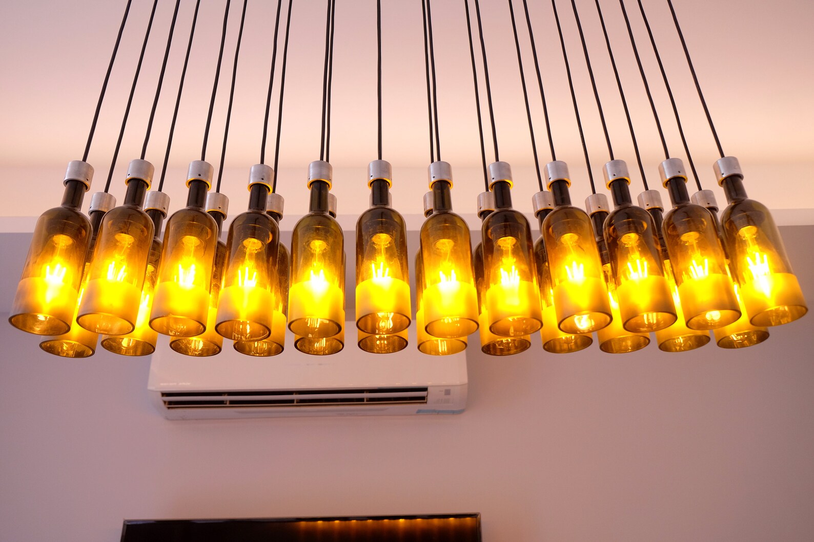 Wine Bottle Light Fixture Chandelier Lighting Bottle Etsy