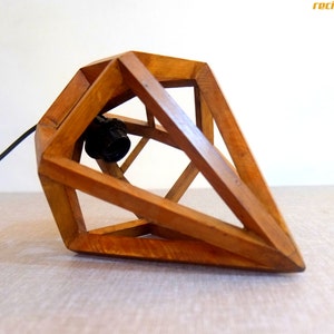 Diamond Pendant Lighting / Ceiling Pendant Light Made from Pallet wood -  Hanging Lamp with fixtures