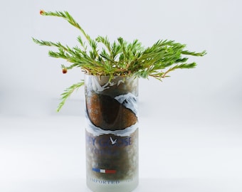 GRIJZE GLAZEN GLAZEN Bloempot