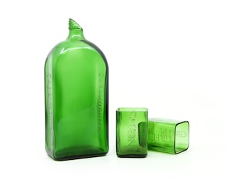 GREEN JÄGERMEISTER Water Jug Set | Ensemble à boire tous les jours avec verrerie assortie