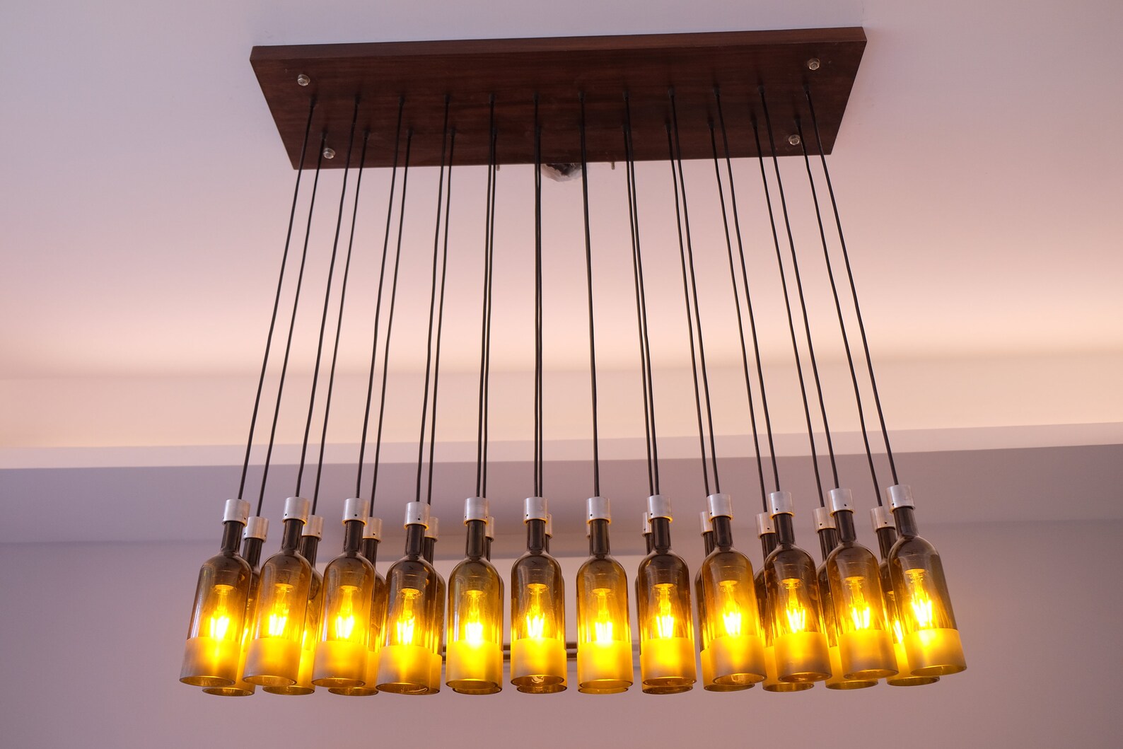 Wine Bottle Light Fixture Chandelier Lighting Bottle Etsy