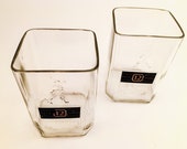Johnnie Walker Black Label Whisky bottle Rocks Tumblers -Glasses