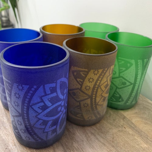 12 Oz Wine Bottle Glasses Upcycled Tumblers Eco Drinking Etsy