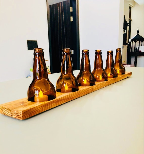 Bottle tea light holder deals