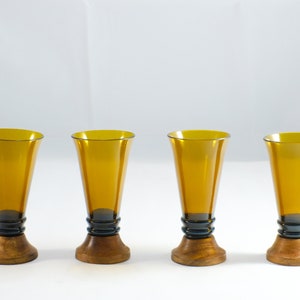 SHOT GLASSES made from Amber BEER bottle top