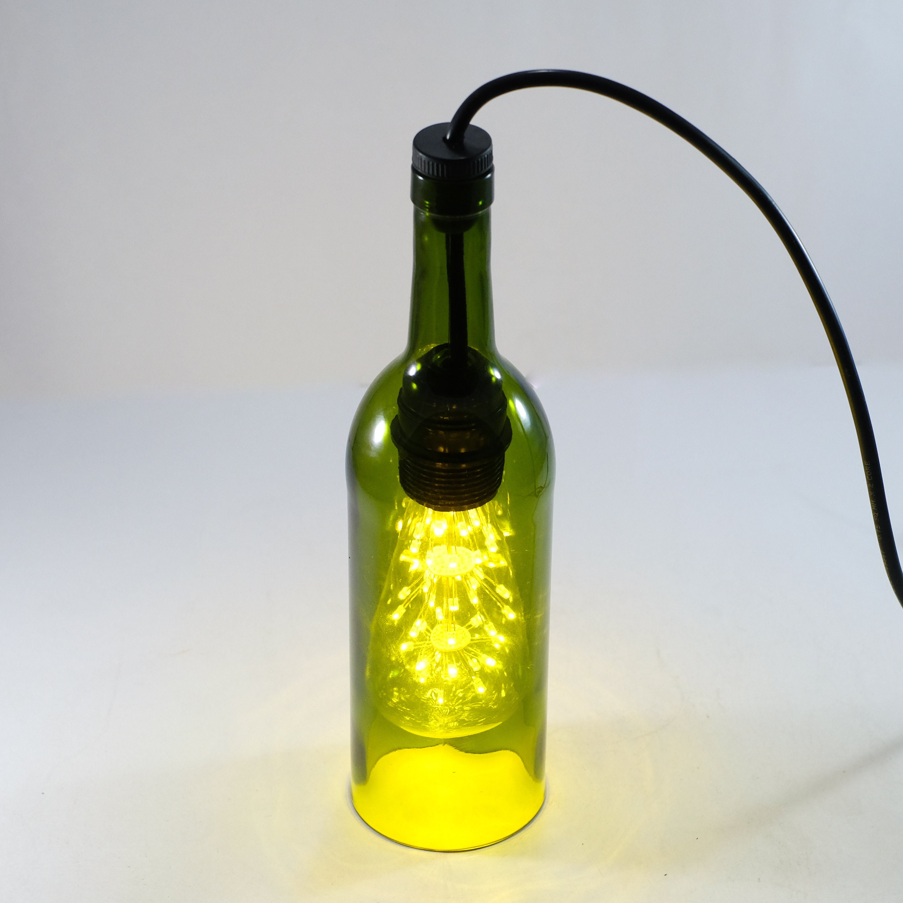 Lámpara colgante botella de vino luz con - Etsy