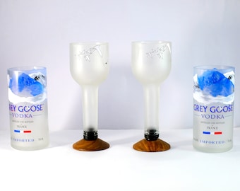 Set da bar con bicchieri da cocktail GREY GOOSE FATTI A MANO