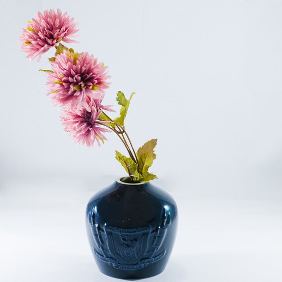 Recycled Royal Blue Red Porcelain Royal Salute Whiskey Etsy
