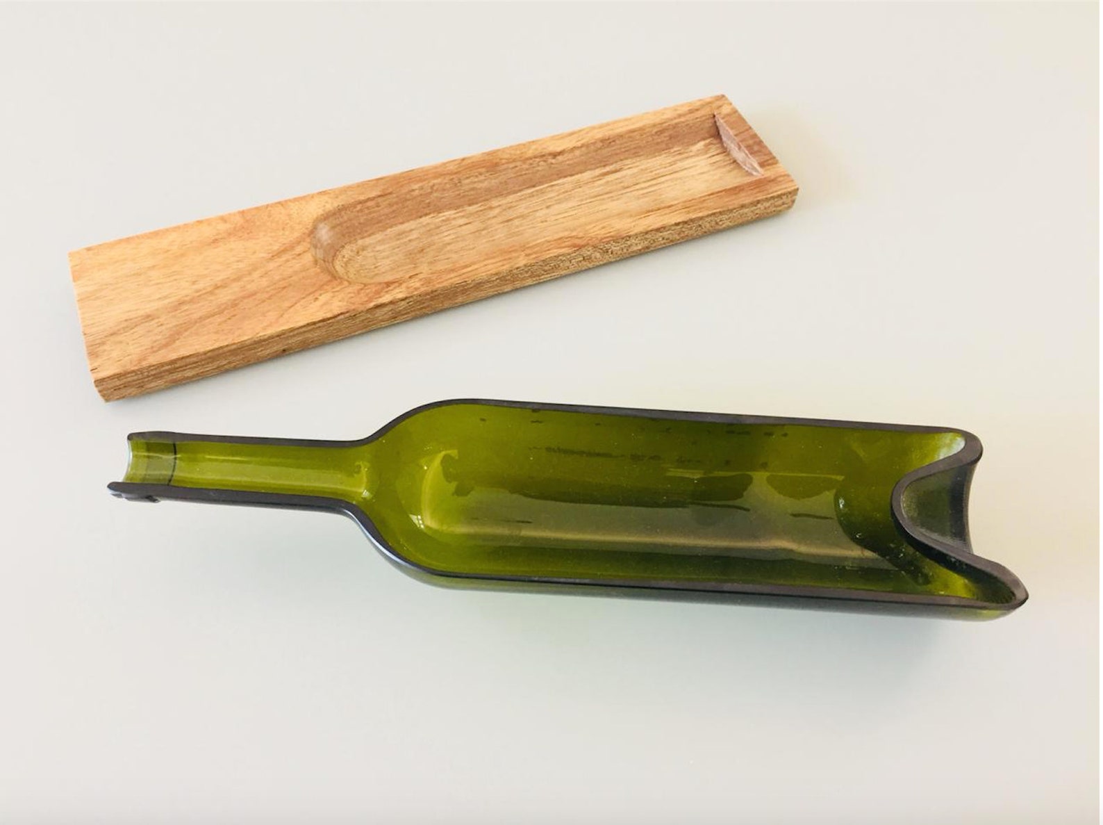 Wine Bottle Cheese Platter Dish Upcycled Serving Tray Etsy