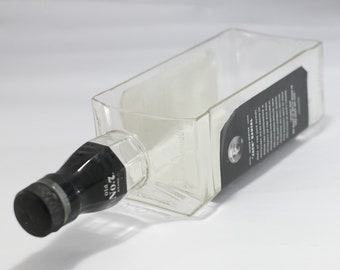 JACK DANIELS WHISKEY bottle Terrarium / Recycled Bowl / Succulent Planter / Herb Garden