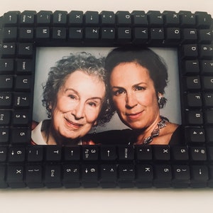 Handcrafted Picture Frame - Photo Stand from wood & keyboard keys