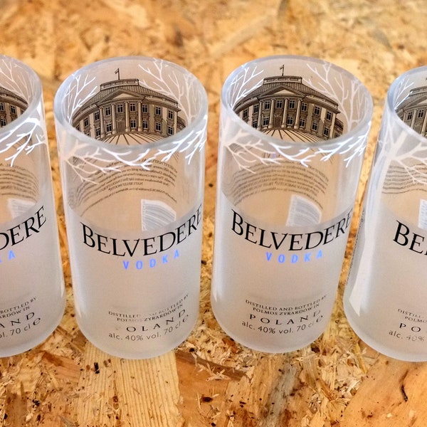 Upcycled Drinkware | Repurposed Vodka Bottle | Sustainable Glassware | Eco-Friendly Barware | Home Bar Gift | Recycled Glasses | Top Shelf