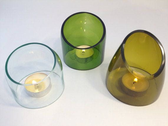 WINE BOTTLE Tea Light Candle Cover Set Etsy Australia