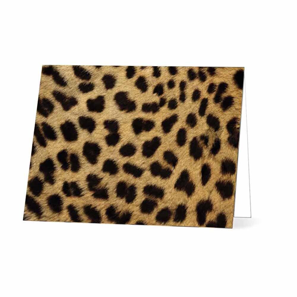 Cheetah Print Blank Note Card Set - Etsy