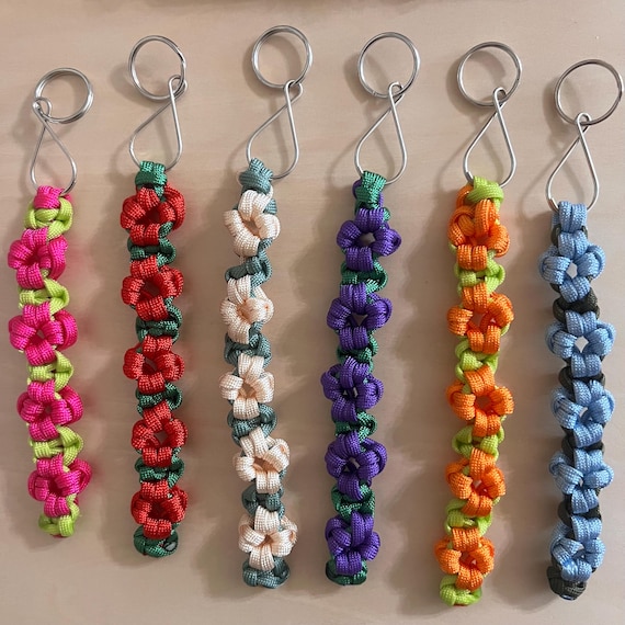 Flower Paracord Keychain