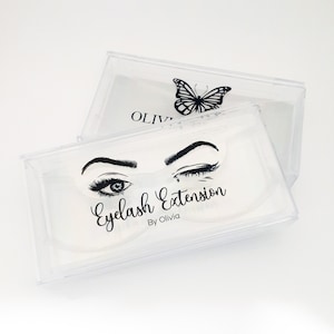 Eyelash Labels, Eyelash package stickers, Cosmetic package labels, Custom Beauty sticker, makeup Clear labels, Logo labels