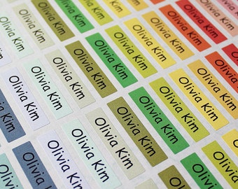 125pcs personalized Waterproof name sticker for daycare, kindergarten, daycare. Customized Design and tear resistant Label.